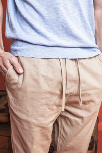 PANTALONE CHINO IN LINO COTONE COMFORT FIT