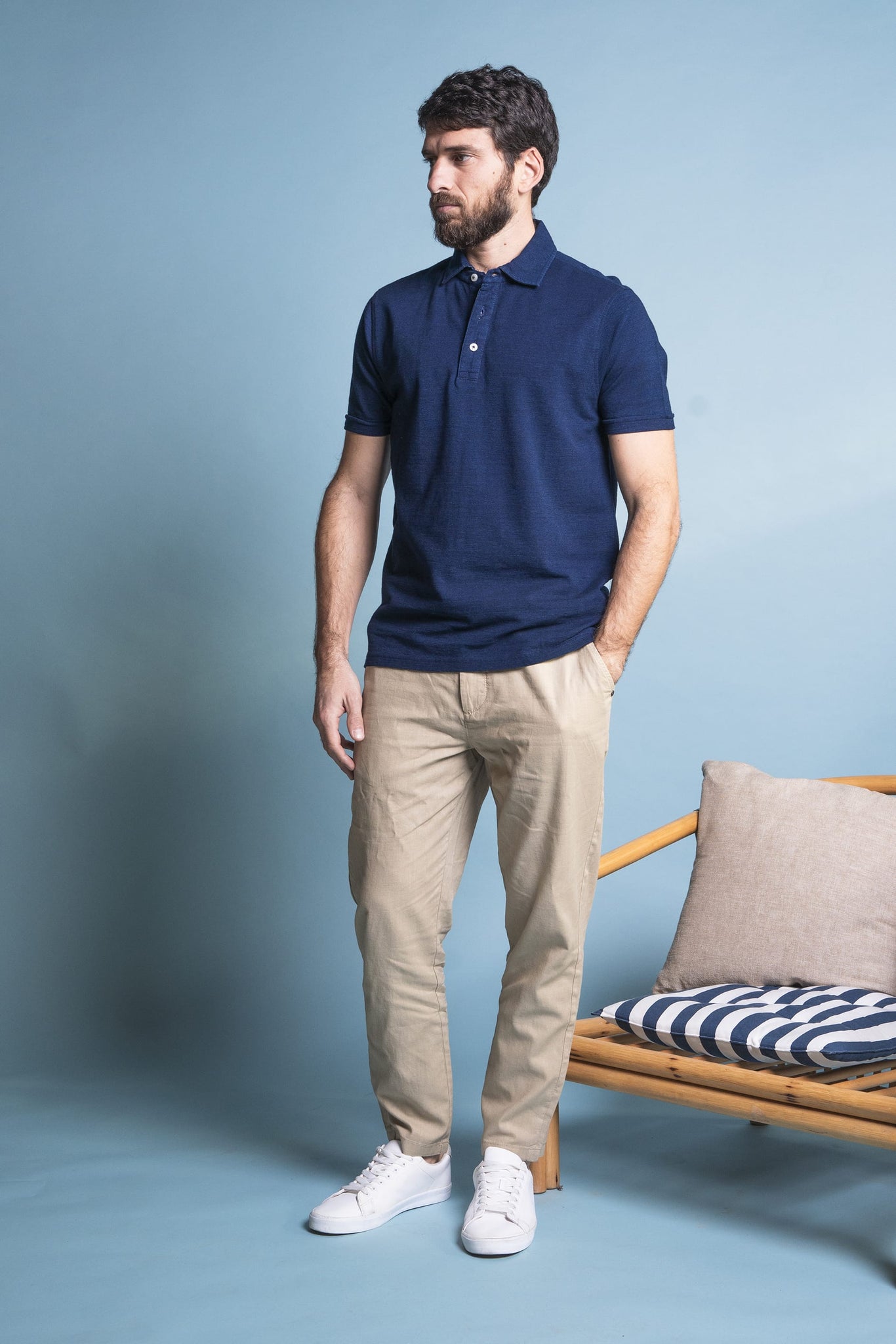 COMFORT LINEN COTTON CHINO PANTS