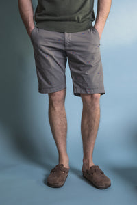 EMBROIDERED COMFORT FIT COTTON BERMUDA SHORTS