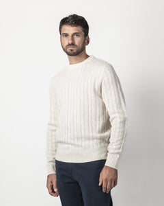 PULLOVER TRECCE MISTO LANA